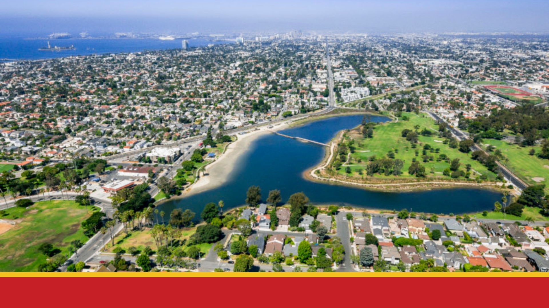 Aerial view of the City of Long Beach