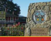 City of Santa Paula logo on sign near historic downtown