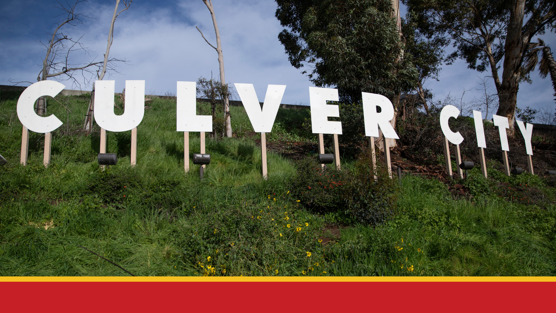 Culver City sign on grassy hill