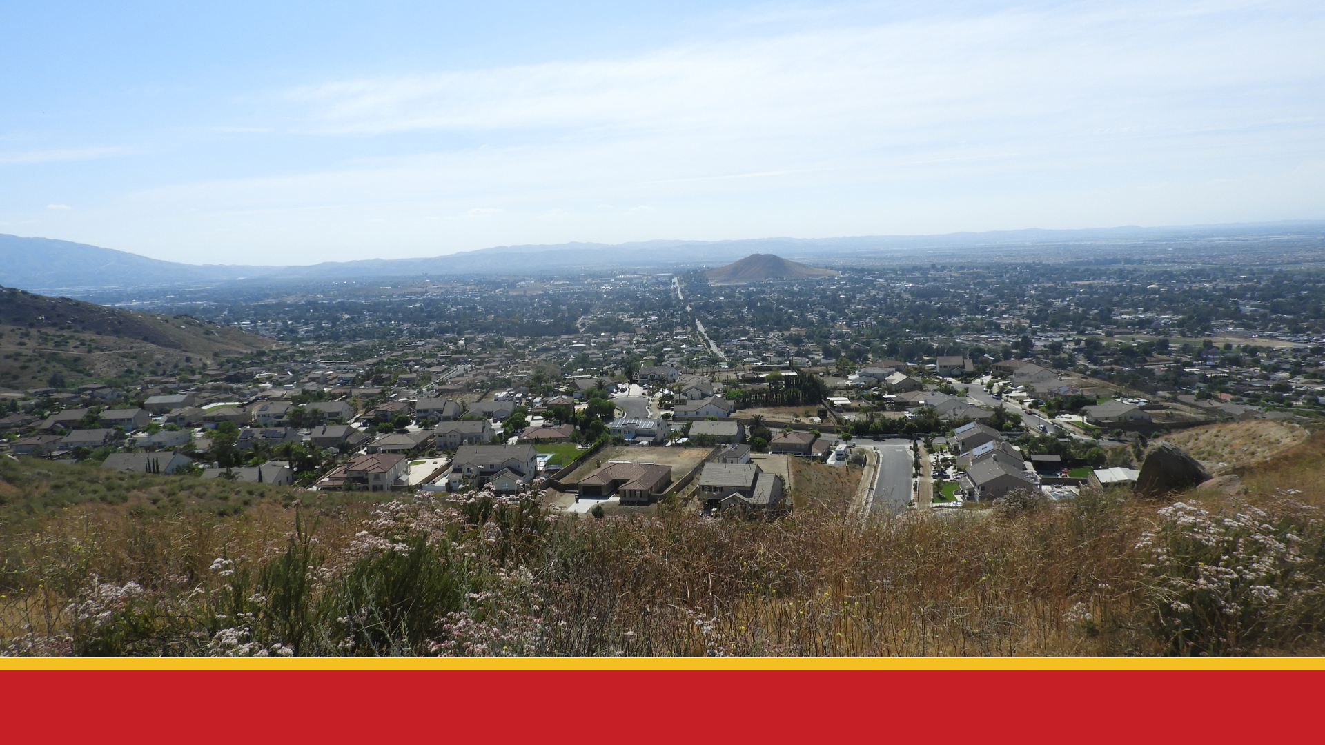 Hilltop view of the City of Norco, CA