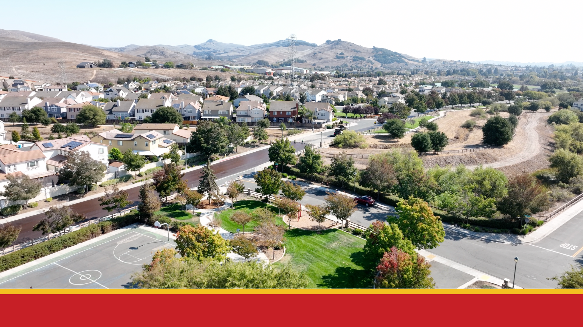 Aerial view of the City of American Canyon