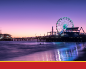 Santa Monica Pier at night