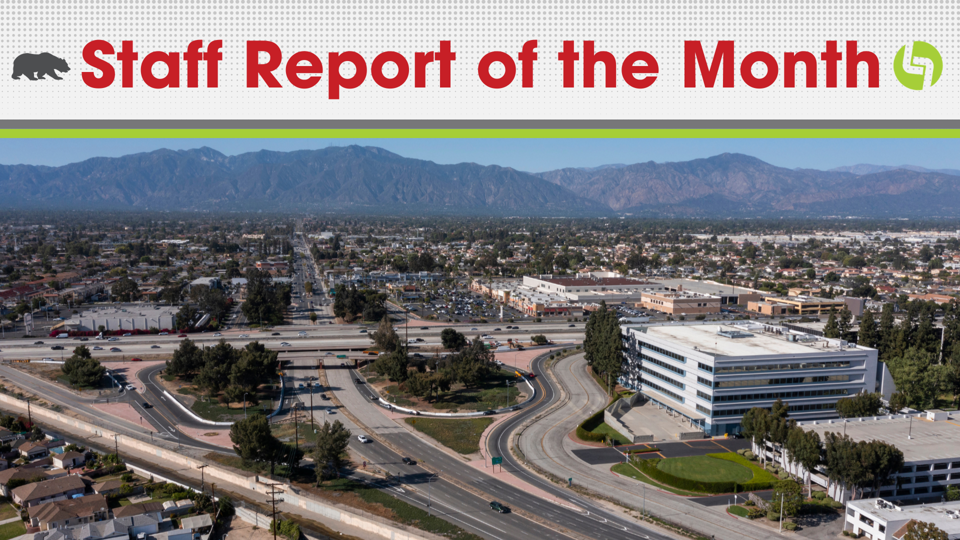 Aerial view of the City of El Monte